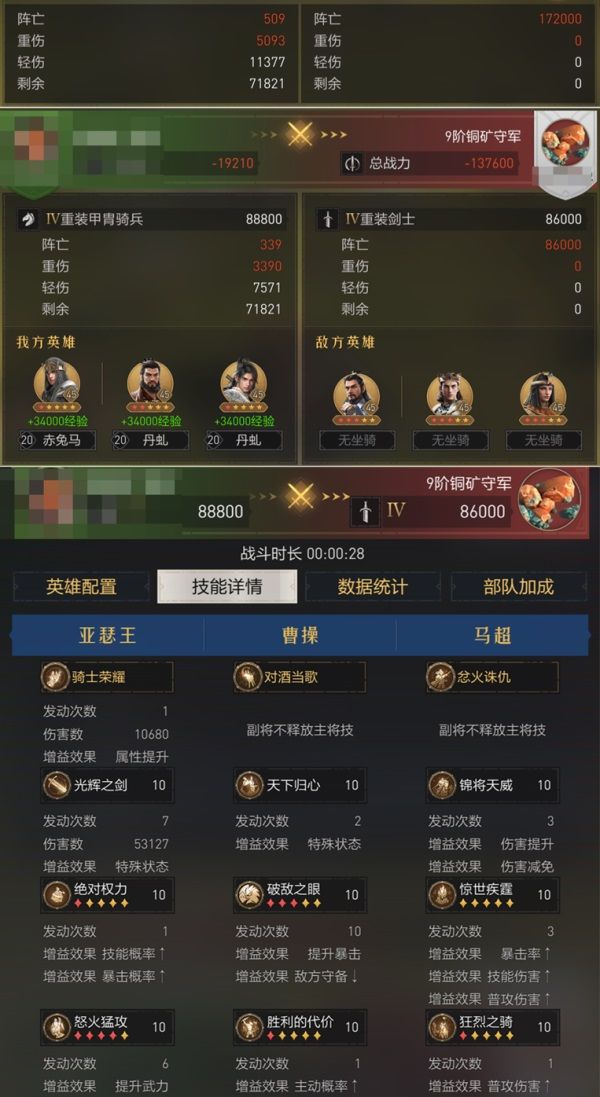 《重返帝國》S3版本答案，「馬超無雙騎」