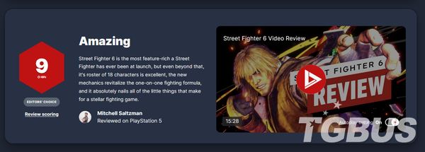 3D格鬥系列《街霸6》Metacritic評分出爐