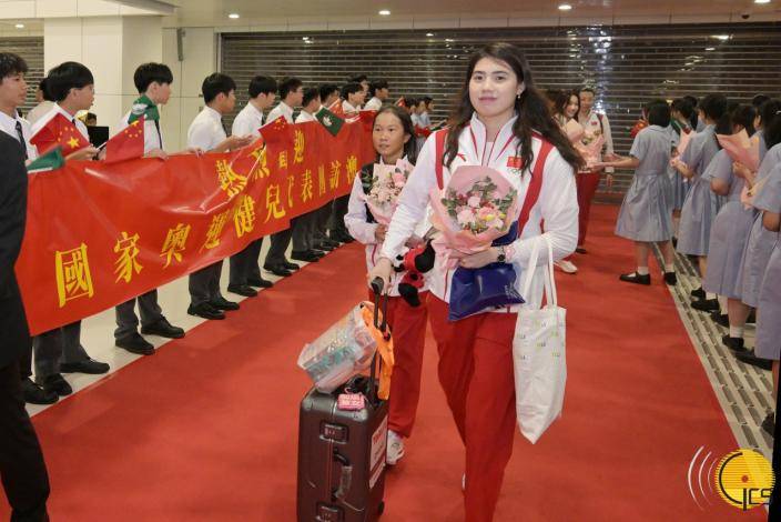 國家奧運健兒代表團抵達澳門，展開三天的訪澳行程。澳門政府新聞局圖片